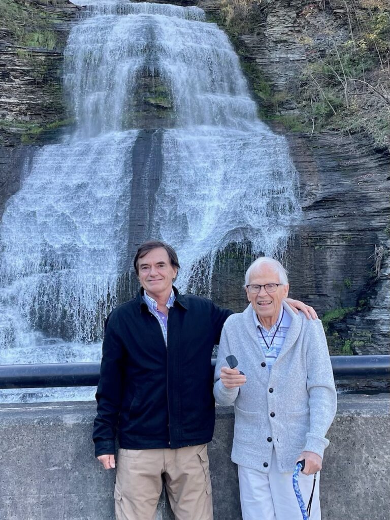Darron and me at Shequaga Falls, in Montour Falls